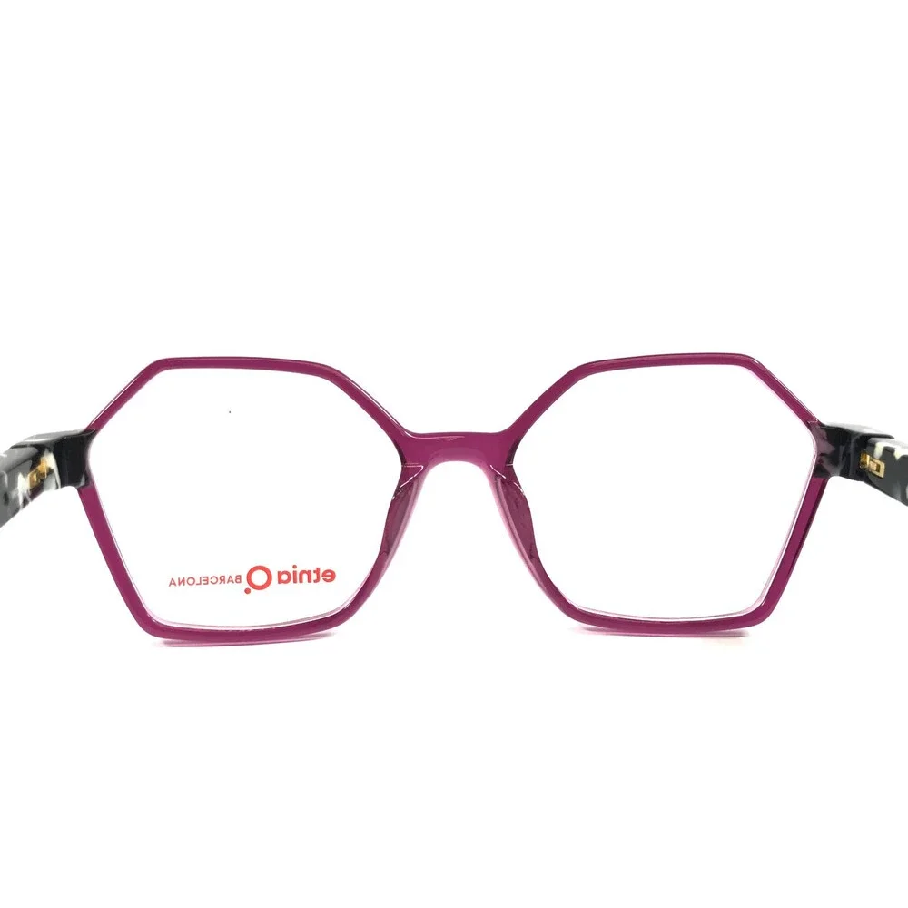 Etnia Barcelona Eyeglasses Frames XYLO PUBK Purple Black Full Rim 51-16-135
